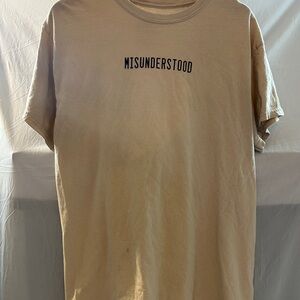 Misunderstood Tan Short Sleeve Tee